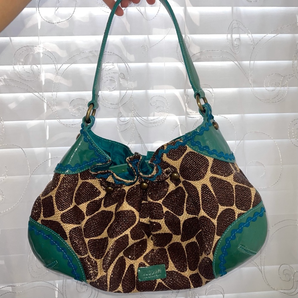 90’s Moschino animal print bag